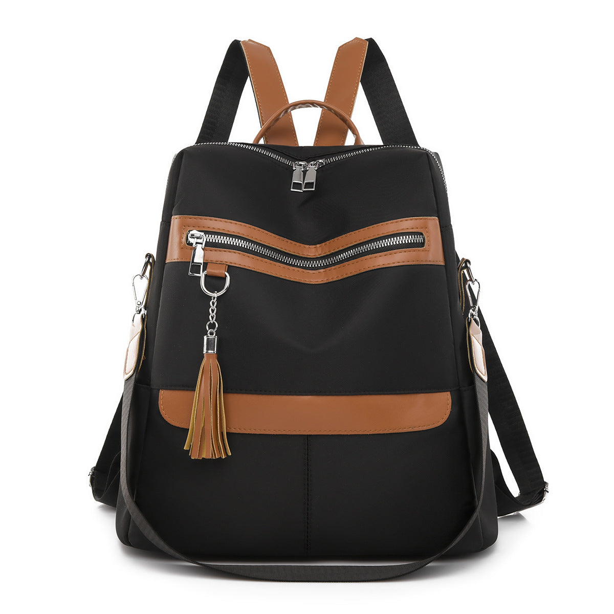 Wear-resistant Women's Casual Backpack Black 724GoShop