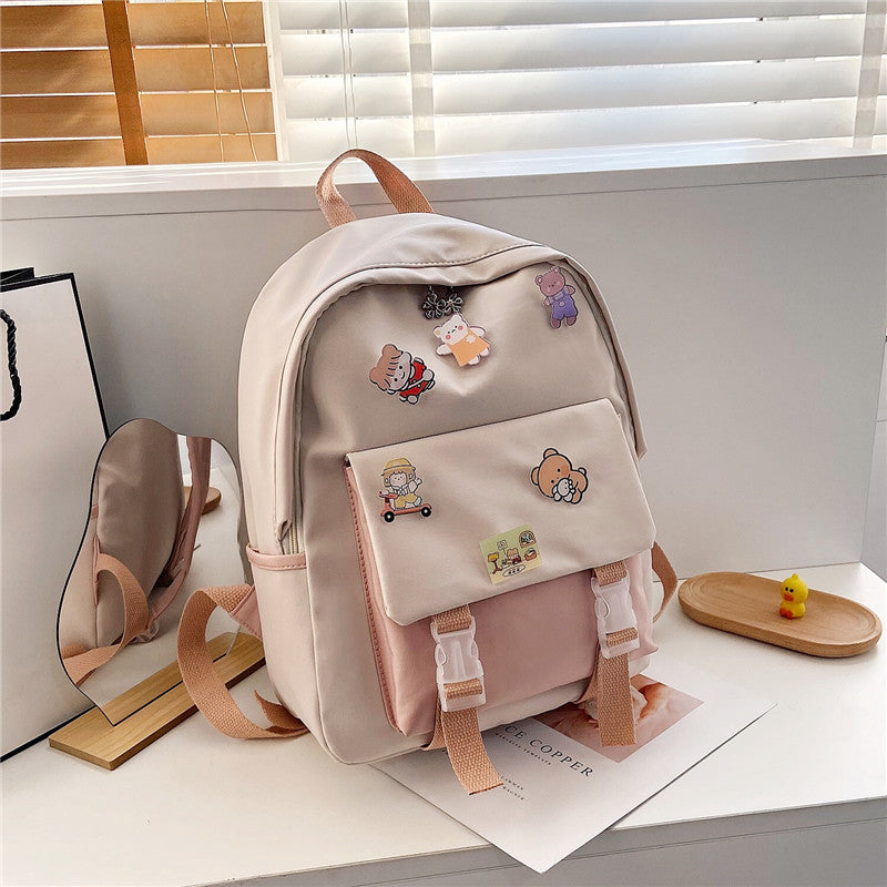 Schoolbag Girl Korean Version Ulzzang High School Student Backpack Ins Japanese Junior High School Student Backpack 724GoShop