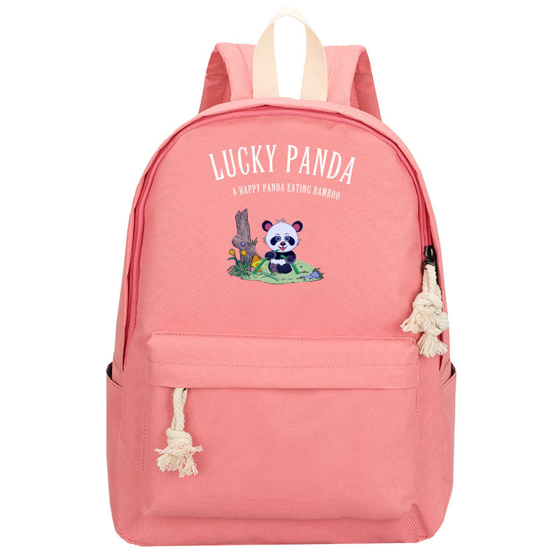 middle school student bag backpack pink panda 724GoShop