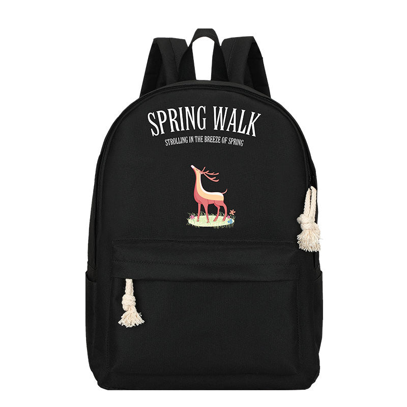 middle school student bag backpack black elk 724GoShop