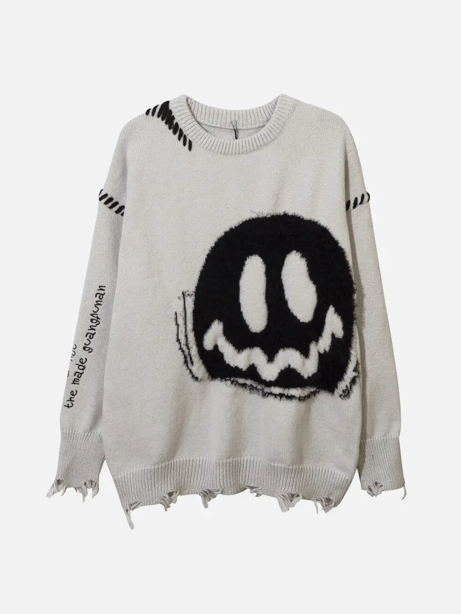 Vintage Smile Sweater White EG 724GoShop