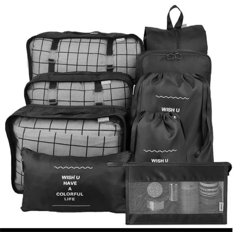 Multidimensional Travel Organizer Black 724GoShop