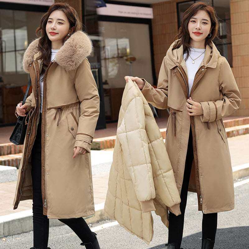 Cotton Jacket Long 2 pcs Parkas Women color5 724GoShop