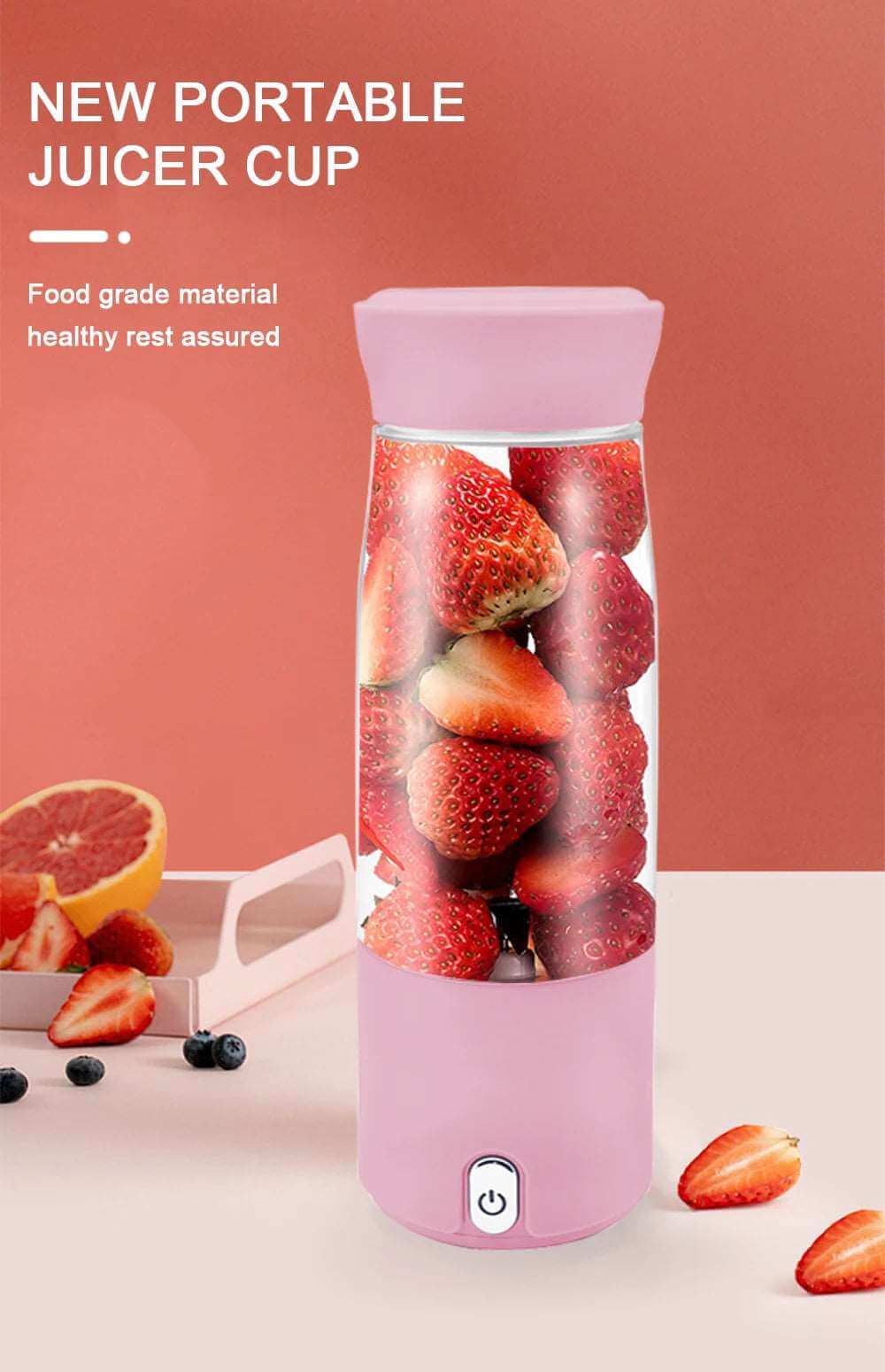 Automatic Hand USB Electric Mini Juice Blender Portable Blender 724GoShop