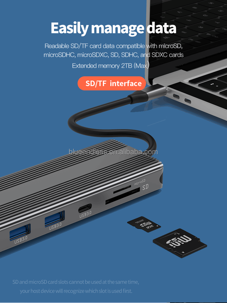 Hdmi-Compatible Adapter Multiple USB C hub For Laptop Computer 724GoShop