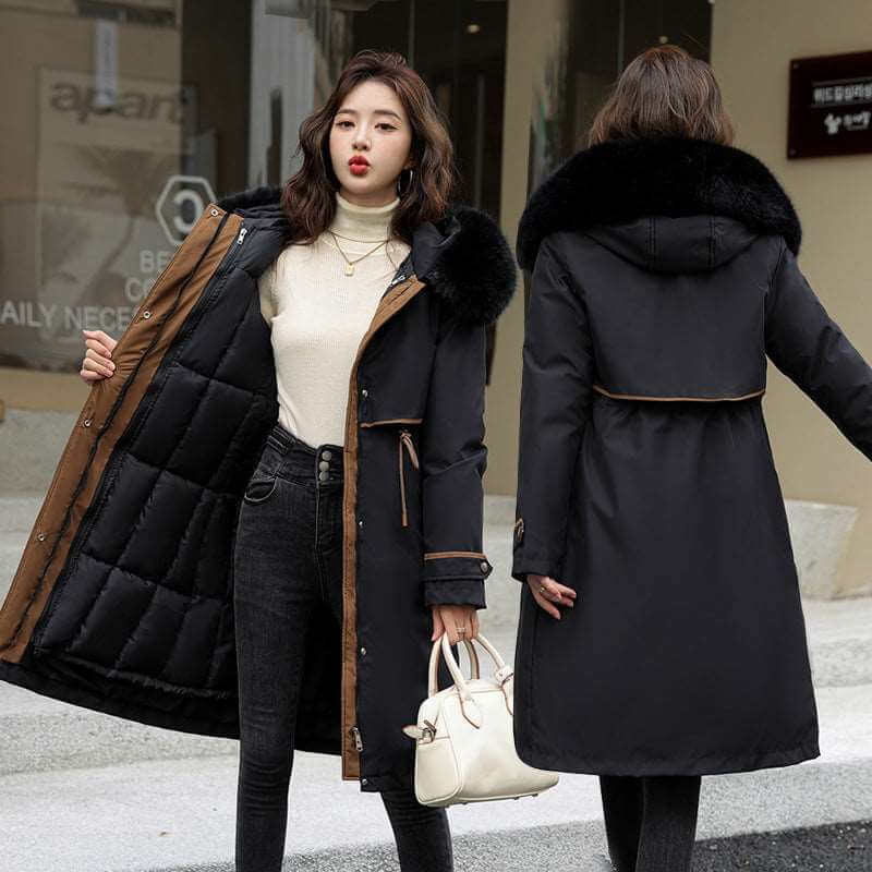 Cotton Jacket Long 2 pcs Parkas Women 724GoShop