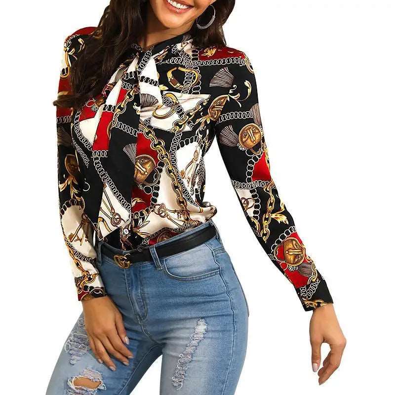 Long Sleeve Shirt Blouses Elegant Women's Blouses & Shirts Tops Ladies' Blouses 724GoShop