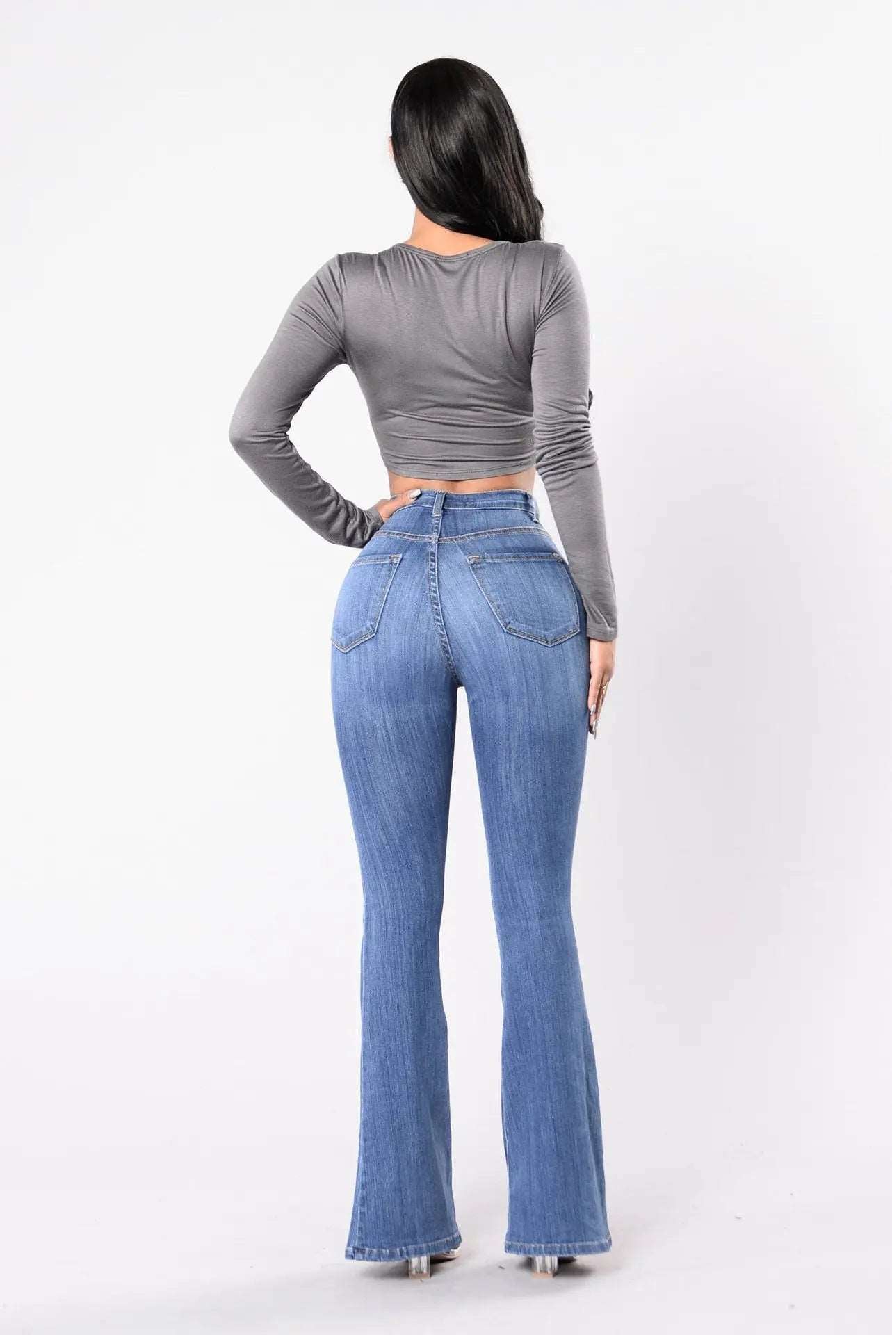 Ladies Skinny High Waist Jeans Hot Sale High Waist Women's Butt Lifting 724GoShop