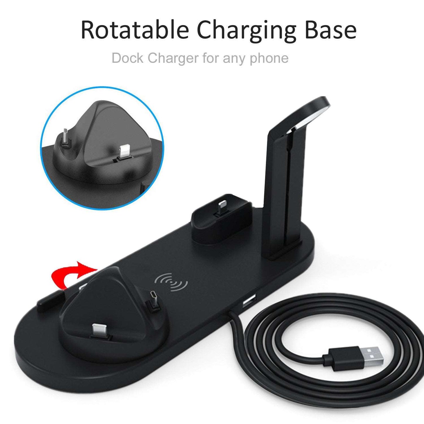 High Quality Wireless Charger 6 in 1 Multifunction Wireless 724GoShop