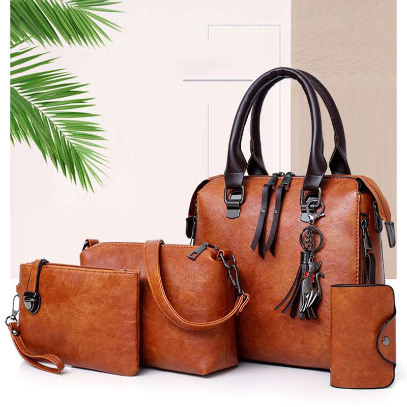 Luxury Women Bag Handbags Leather 4 Pieces 724GoShop