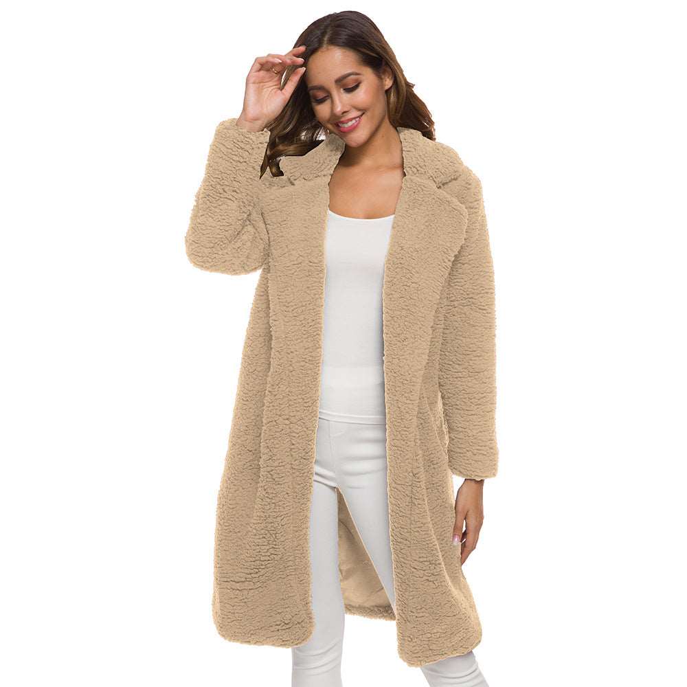 Long Winter Coat Woman khaki 724GoShop