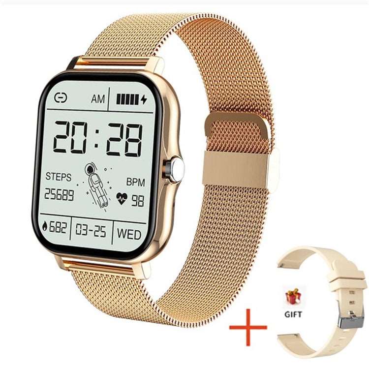 New Smartwatch 1.69" Mesh belt gold 724GoShop