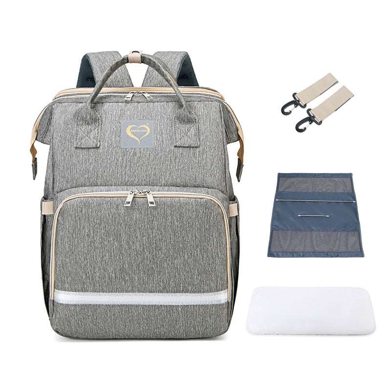 Baby Diaper Bag Backpack Medium(30-50cm) Light Grey 724GoShop