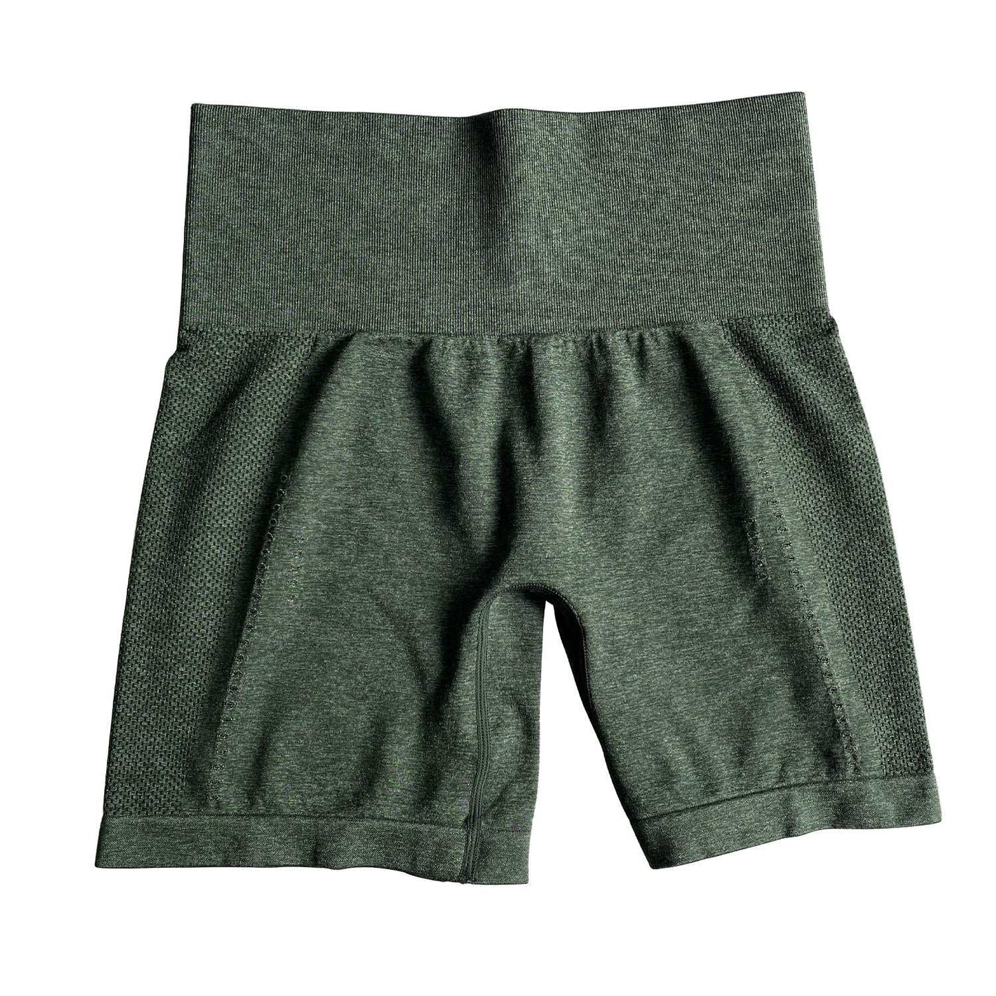 fitness wear women leggings shorts and 3 pcs et Dark green shorts 724GoShop