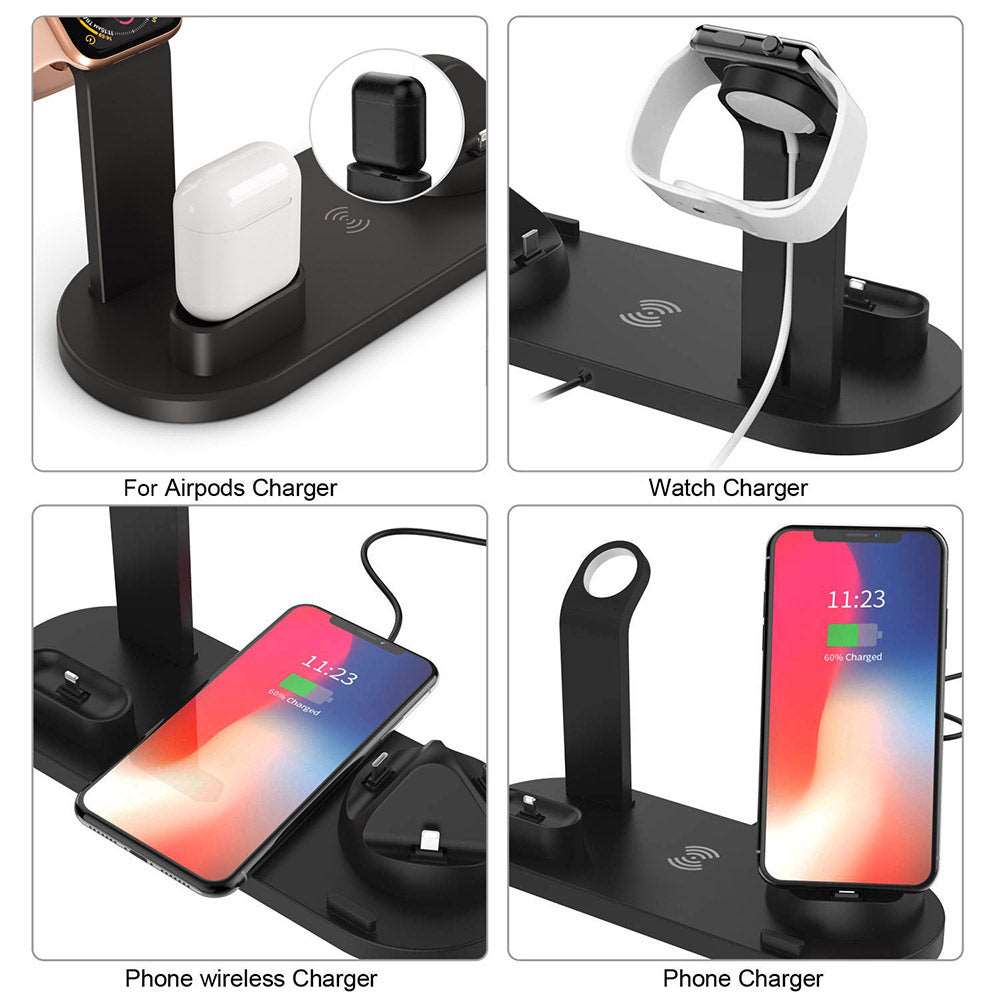 High Quality Wireless Charger 6 in 1 Multifunction Wireless 724GoShop