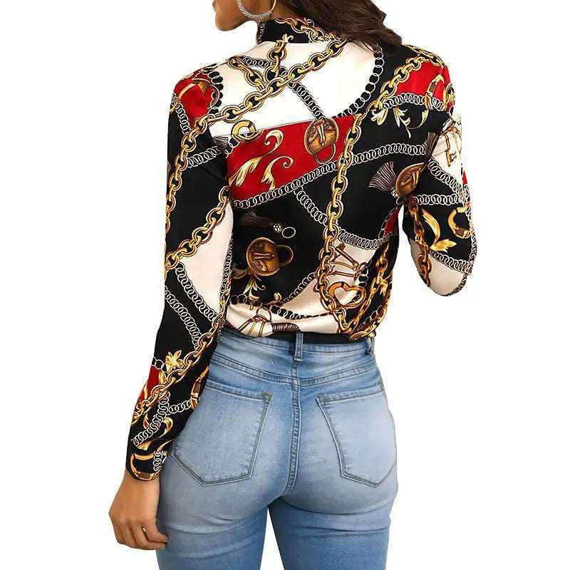 Long Sleeve Shirt Blouses Elegant Women's Blouses & Shirts Tops Ladies' Blouses 724GoShop