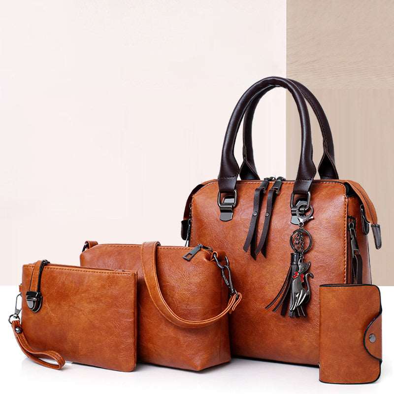 Luxury Women Bag Handbags Leather 4 Pieces 724GoShop