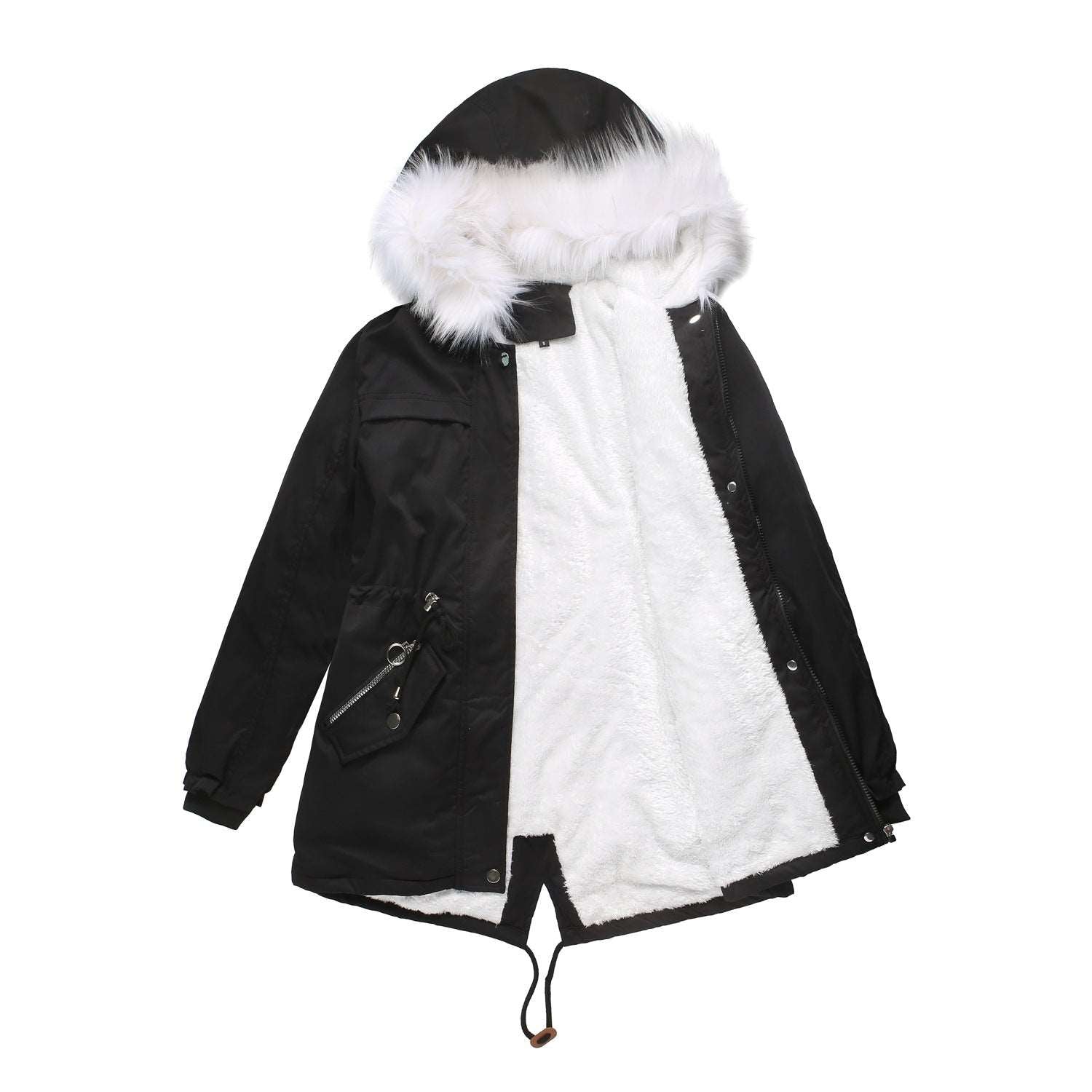 hooded warm long parkas women's winter jacket 724GoShop