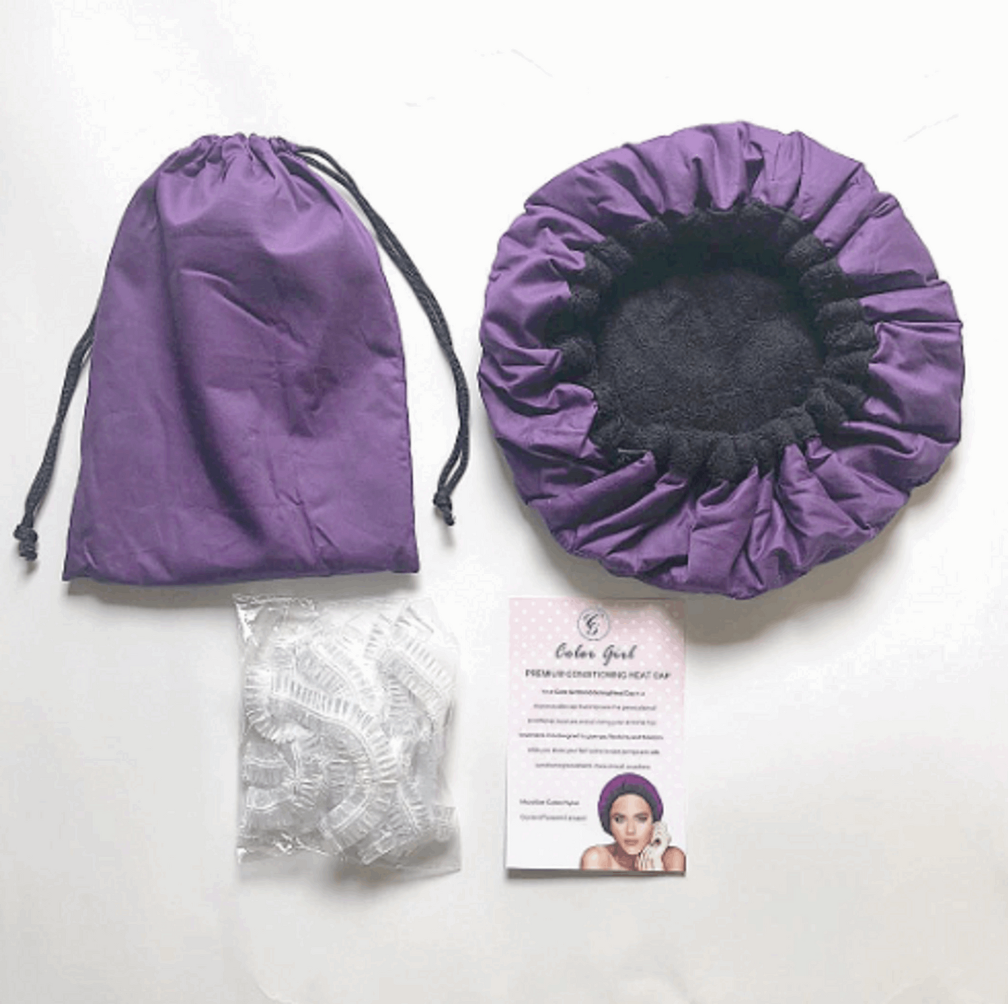 Microwave Heating Steaming Cap Purple 724GoShop