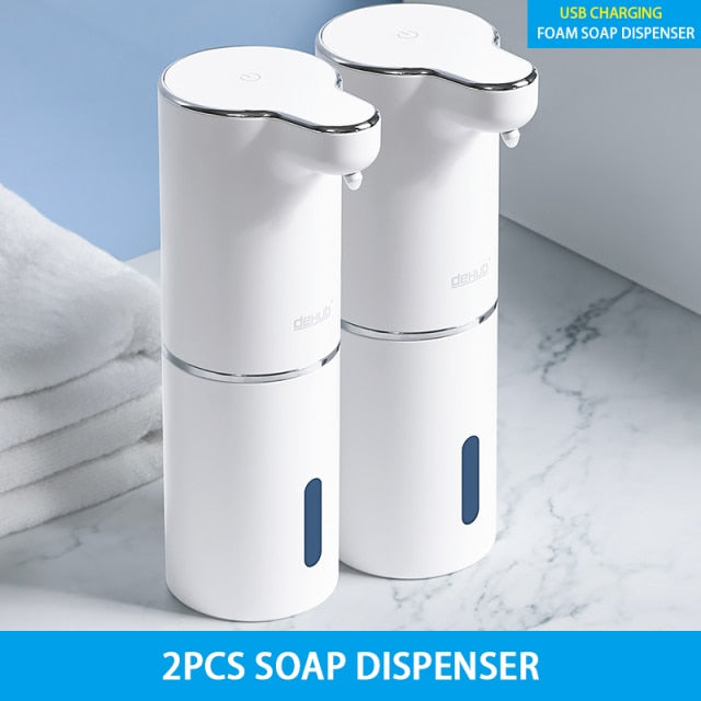 Automatic Foam Soap Dispensers White 2pcs Soap dispenser 724GoShop