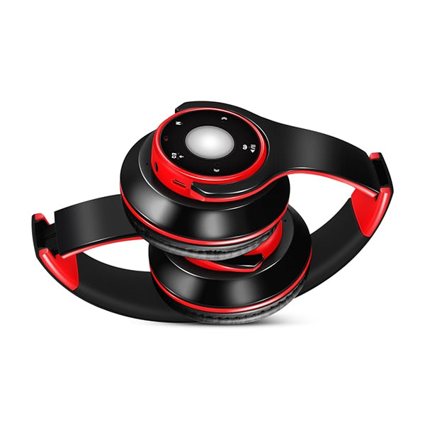 Mp3 Bluetooth Earphone Support SD Card Play 20 Hours Red black 724GoShop