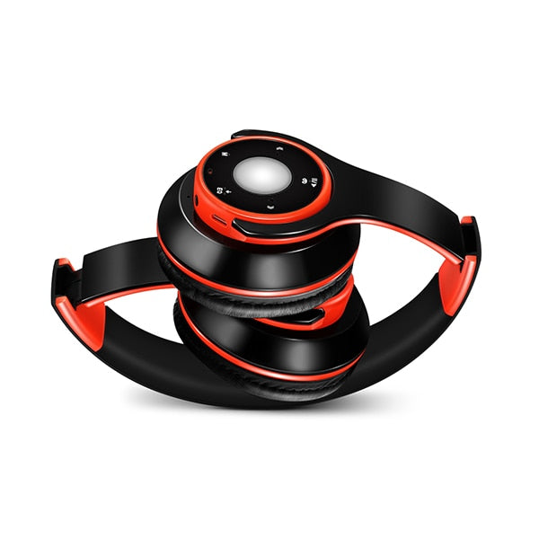 Mp3 Bluetooth Earphone Support SD Card Play 20 Hours Orange black 724GoShop