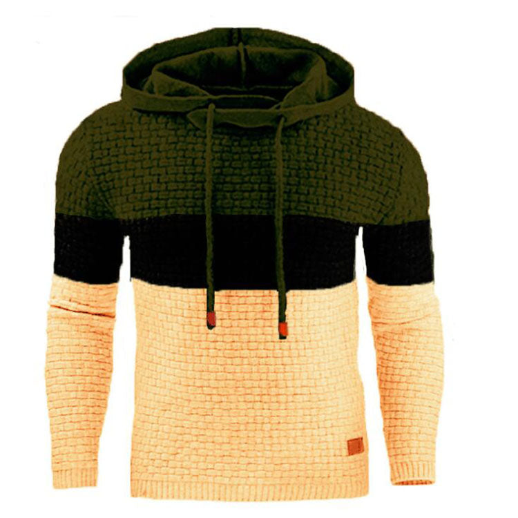 Men Hoodies Jacquard Warm Knitted Male 724GoShop