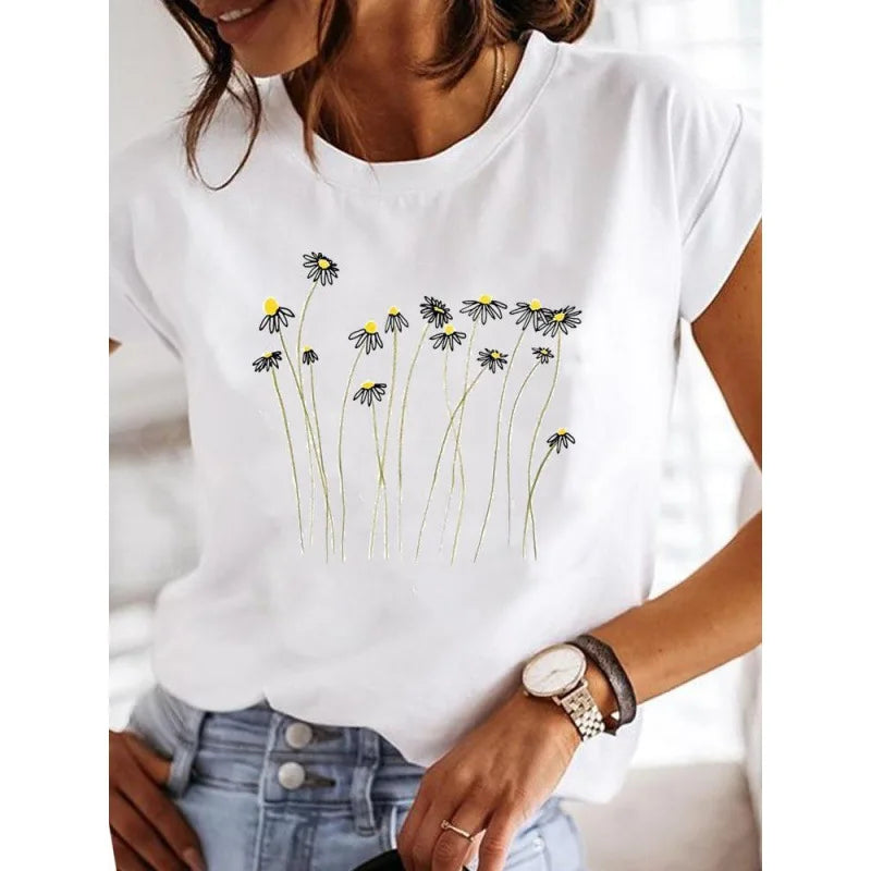 Short Sleeve Love Casual T-shirts Clothes Women Female T Clothing Ladies graphics Style-18 724GoShop