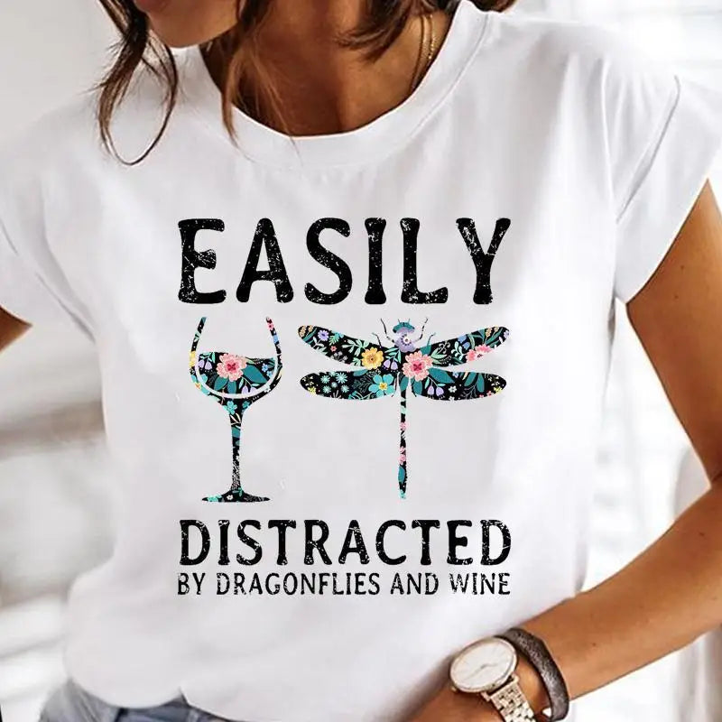 Women Print Clothes Watercolor New Lovely Female Butterfly Tops Graphic T-Shirt Style-16 724GoShop