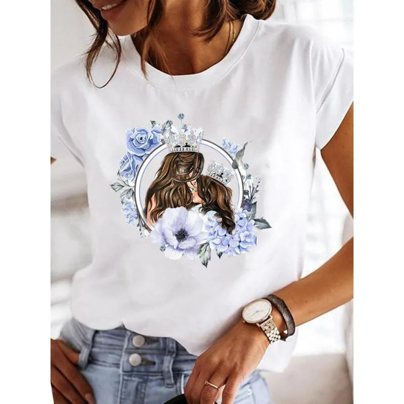 Short Sleeve Love Casual T-shirts Clothes Women Female T Clothing Ladies graphics Style-13 724GoShop