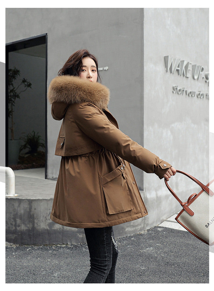 warm hooded cotton-padded women winter jackets coats 821-5 724GoShop