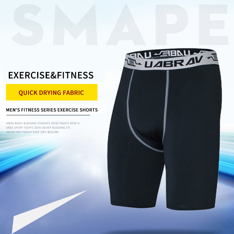 Elastic Leggings Fitness Shorts Mens 724GoShop