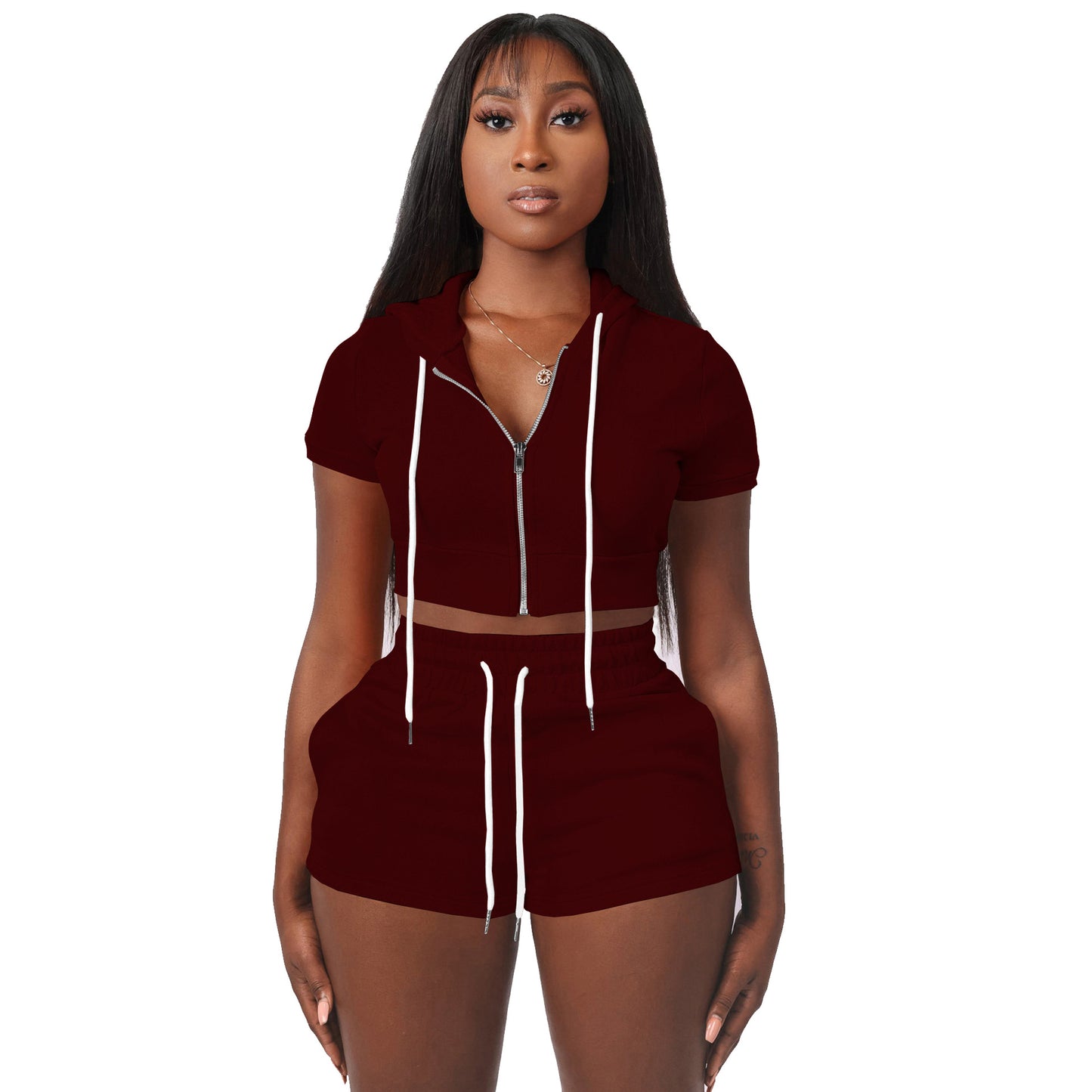 Top Hoodie Two Piece Set Women Clothing 724GoShop