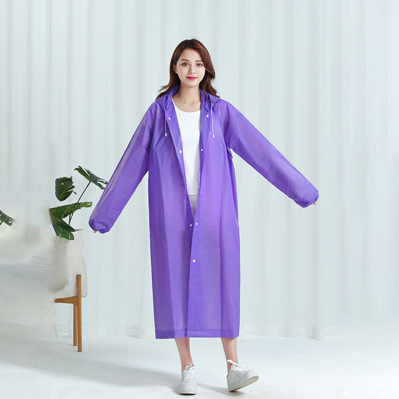 RAINWEAR Women Men Rain Coat 159-190CM Purple 724GoShop