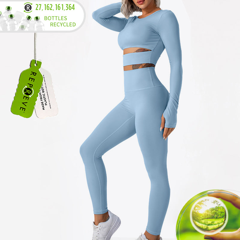 New Recycled Nylon Sport Long Yoga Set 724GoShop