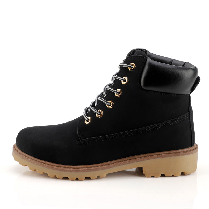 men waterproof men ankle boots Black 724GoShop