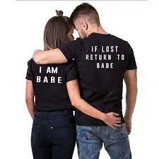 King and Queen Hand Write T-Shirts Couple Matching Short Sleeve Crew T Shirts 724GoShop