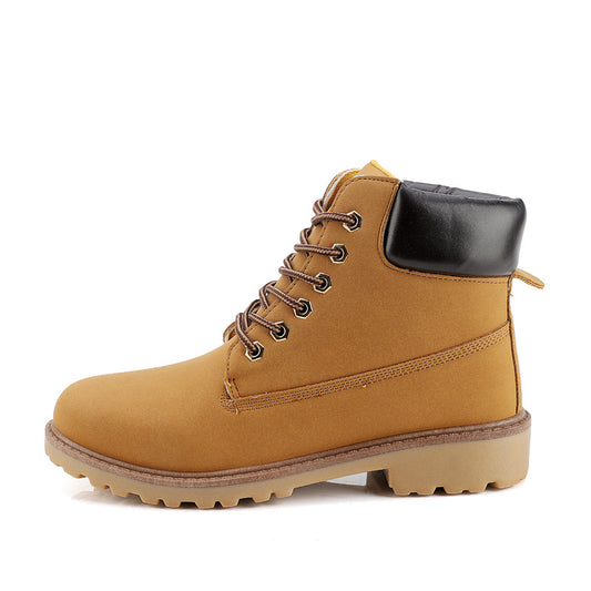 men waterproof men ankle boots Yellow 724GoShop