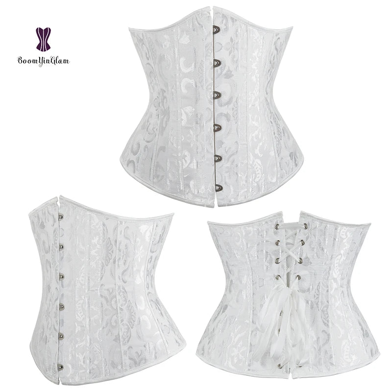 waist shapewear under bust women slimming corset 6XL steel bone 724GoShop