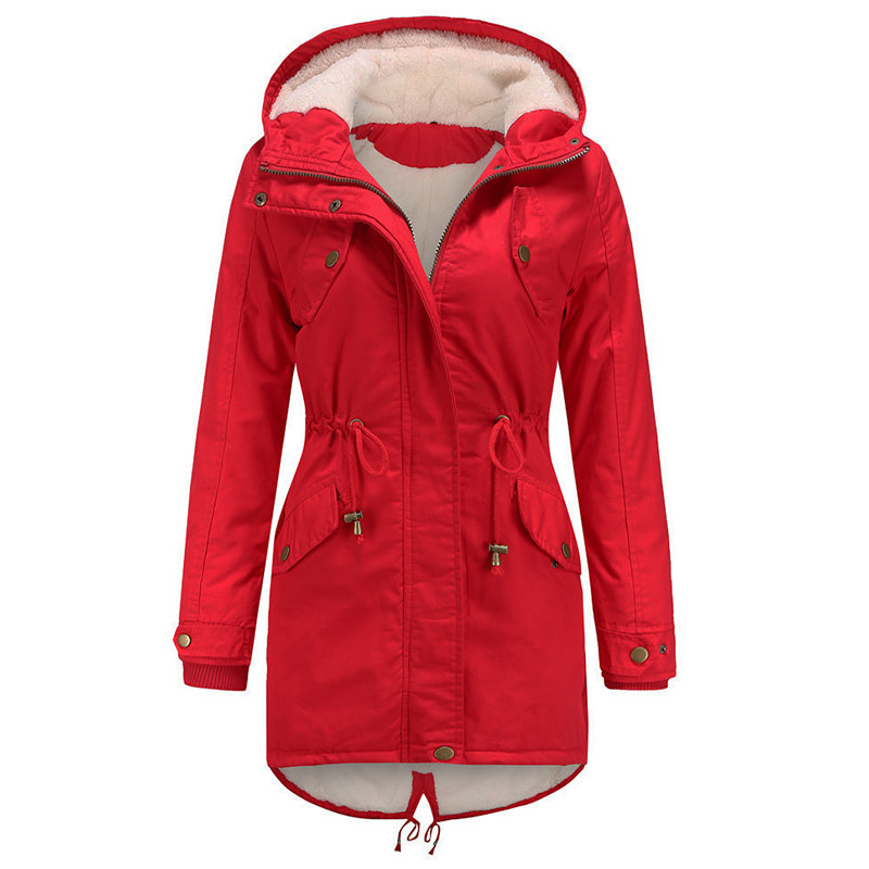 Winter fashion women's hooded pocket jackets 724GoShop