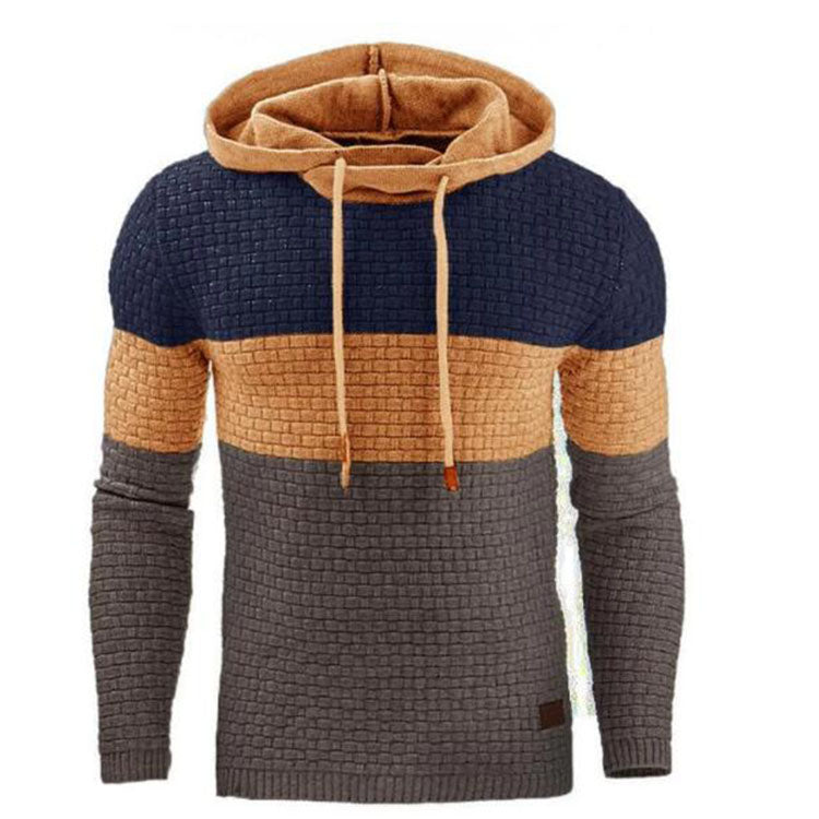 Men Hoodies Jacquard Warm Knitted Male 724GoShop