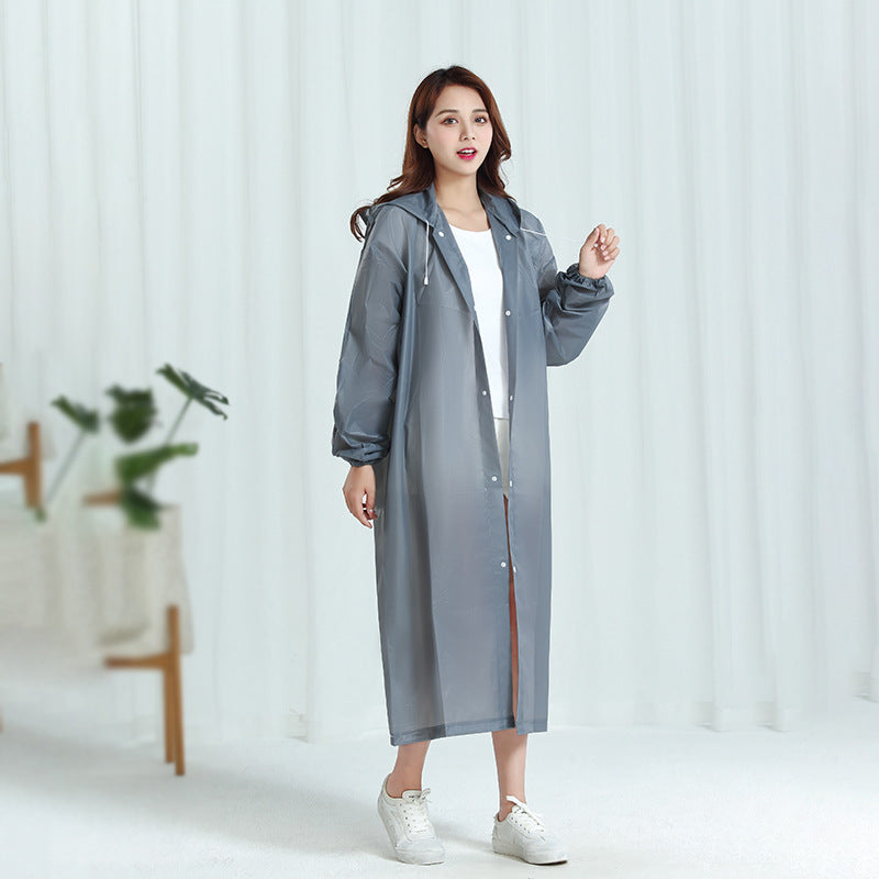 RAINWEAR Women Men Rain Coat 159-190CM Gray 724GoShop