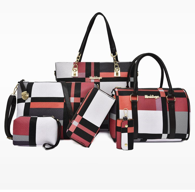 Fashion Ladies Bag Handbags Sets 6 in 1 Handbag for Women 724GoShop