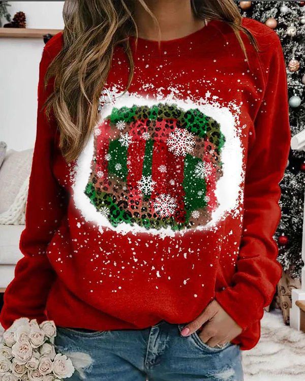 Trendy Women's Winter Sweatshirt New Christmas Fashion Digital Printing Gradient Decoration Breathable Knitted Digital printing 5 724GoShop