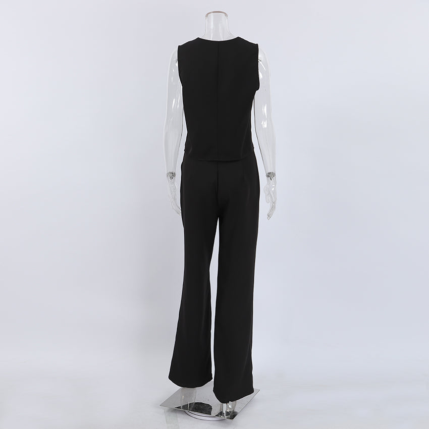 Blazers Tops And Straight Pants Women Business Ladies Suits 724GoShop