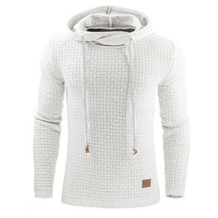 Warm Men Jacquard Fleece Hooded Sweatshirt Autumn Winter Man Hoodie Pullover Long Sleeve Hoodies Male Gym Clothing 724GoShop