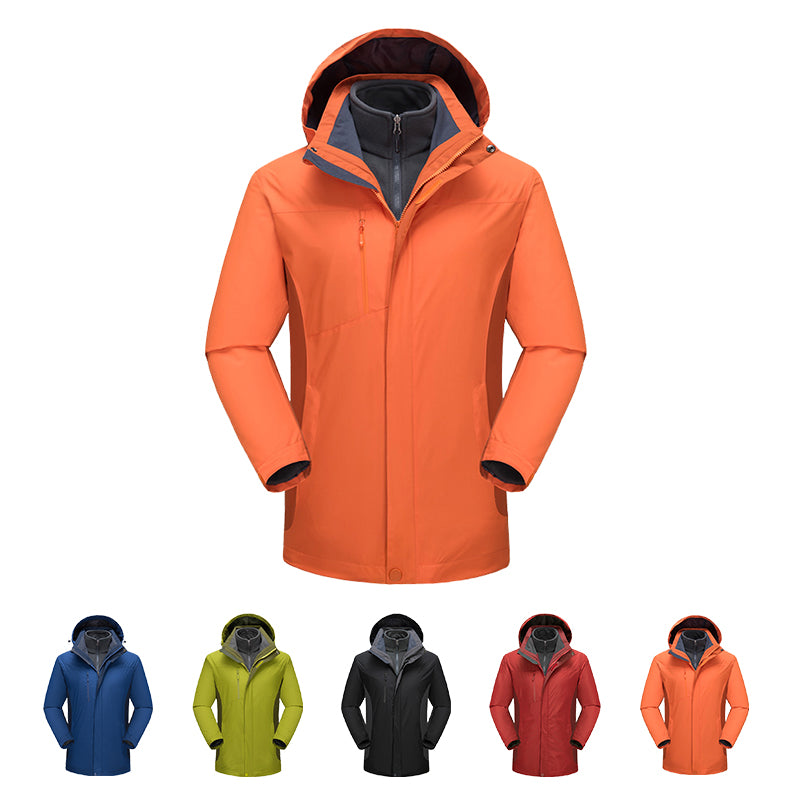 Plus Size Men's Jackets 3 in 1 Winter Outdoor Windbreaker Jackets for Men 724GoShop