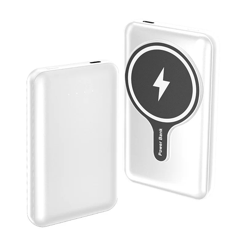 10000mAh Power Bank Mini Portable High Capacity Charger Wireless 10000(mAh) fast charge white 10000mAh 724GoShop