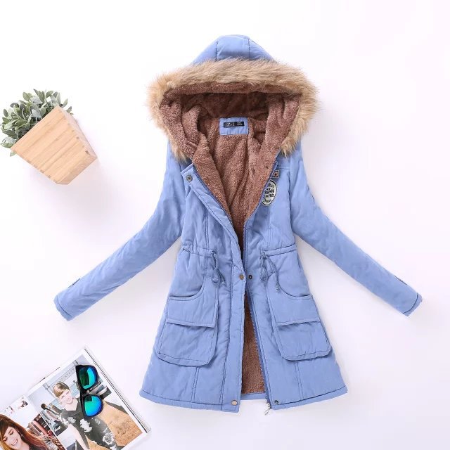 Warm Hooded Parka Jackets for Women 724GoShop