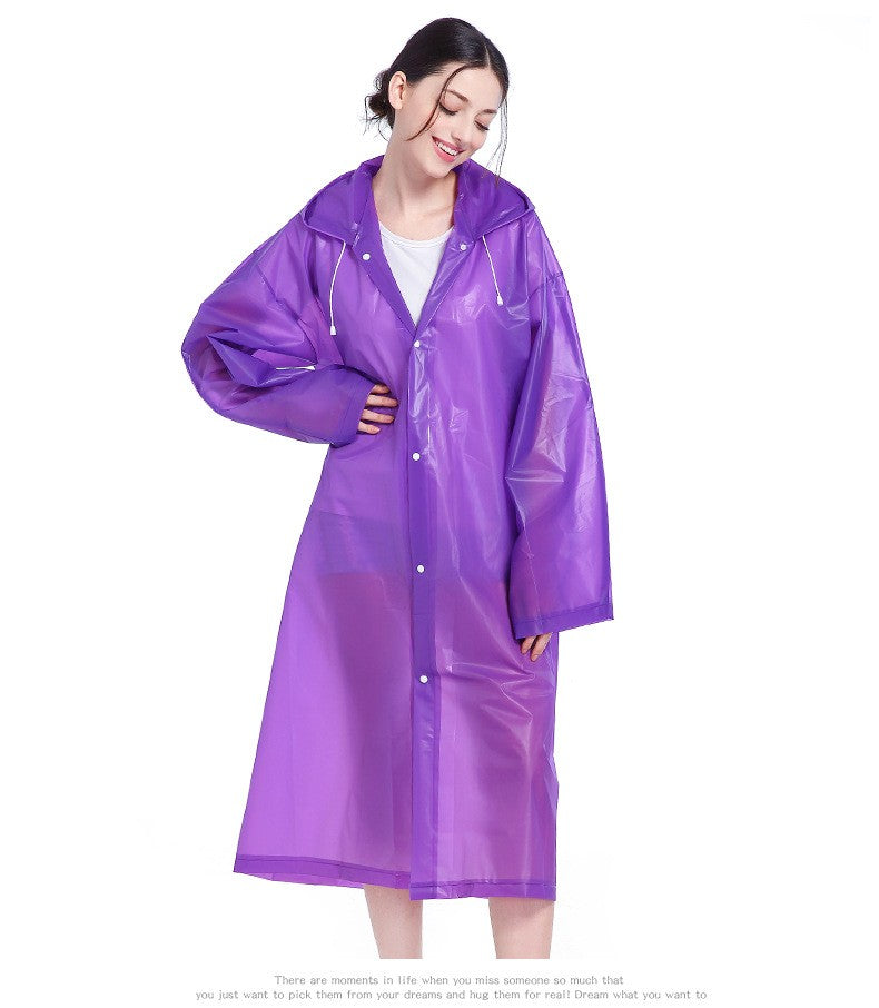 Reusable Raincoat Jackets Lightweight Rain Clear Ponchos with Hood 724GoShop